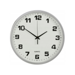 Sat analogni zidni 25cm srebrni Quartz