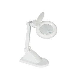 Lampa s povećalom 3x+12x stolna bijela VTLAMP8