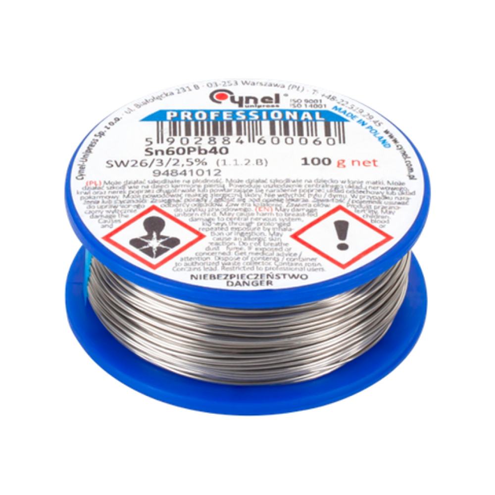 Tinol 0,7mm 100g Sn60 Pb40, Cynel Tinol 0,7mm 100g Sn60 Pb40, Cynel