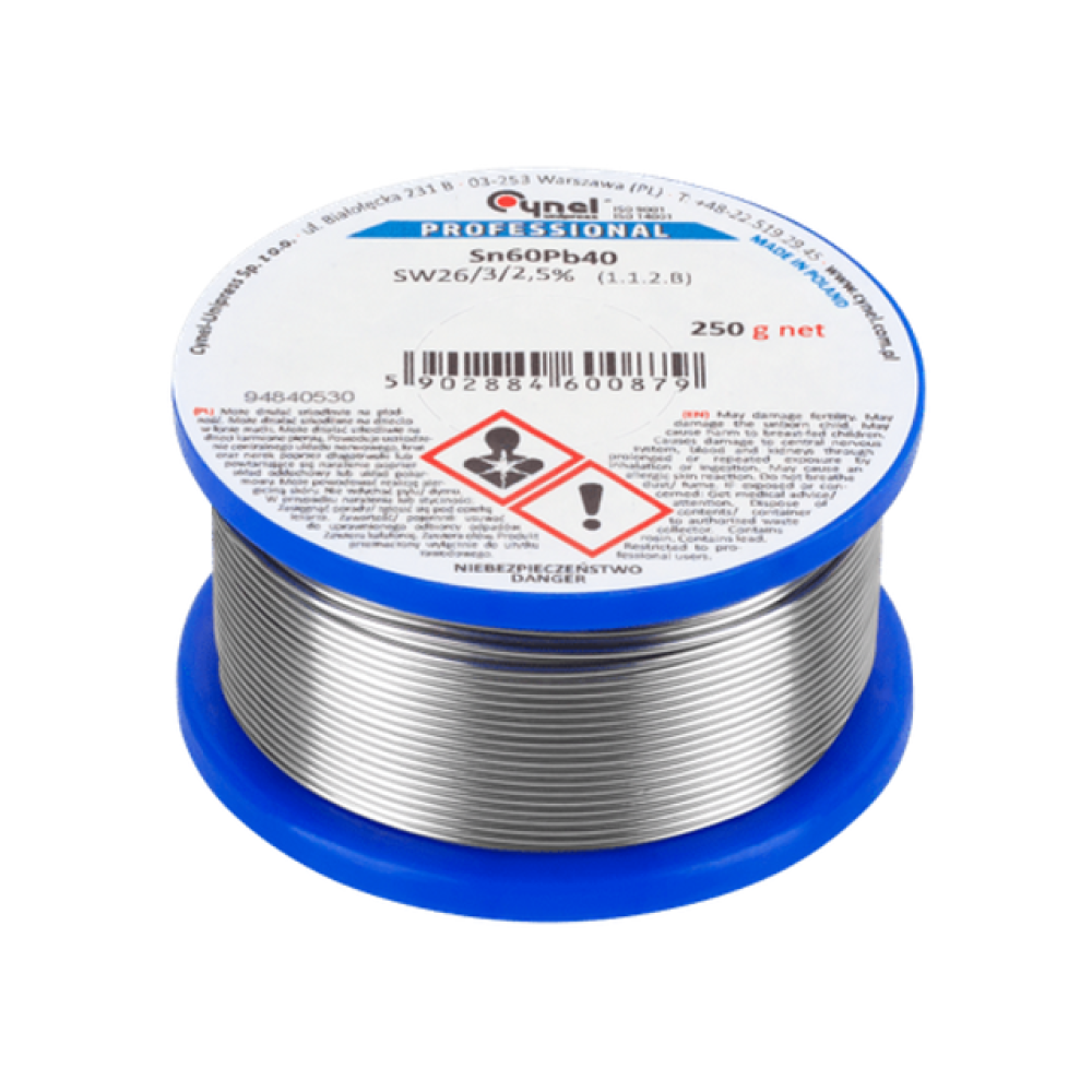 Tinol 0,7mm 250g Sn60 Pb40, Cynel Tinol 0,7mm 250g Sn60 Pb40, Cynel