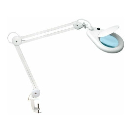 Lampa s povećalom 3x stolna bijela; 22W