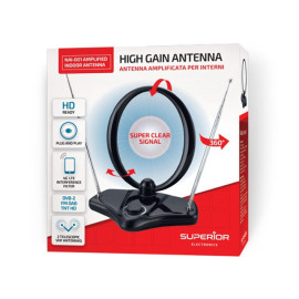 Antena sobna UHF/VHF 30dB Superior NAI001
