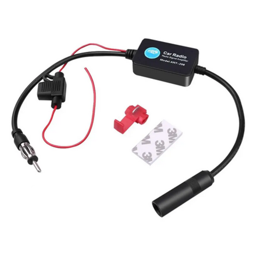 Pojačalo za auto antenu AM/FM 12V DIN M / DIN Ž Pojačalo za auto antenu AM/FM 12V DIN M / DIN Ž