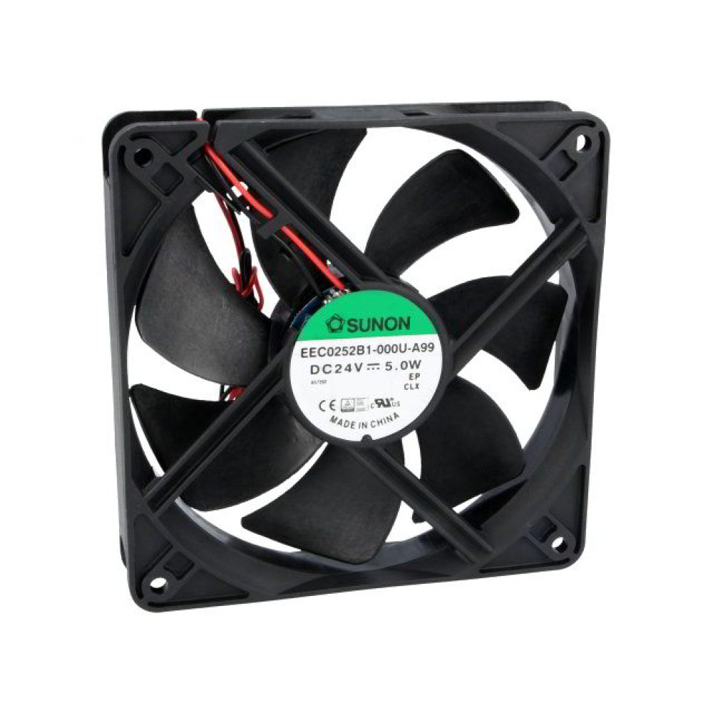 Ventilator 24VDC 120x25mm 183m3/h 44dB kugl. Sunon Ventilator 24VDC 120x25mm 183m3/h 44dB kugl. Sunon