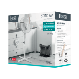 Ventilator samostojeći 125cm, 45W, timer; Teesa