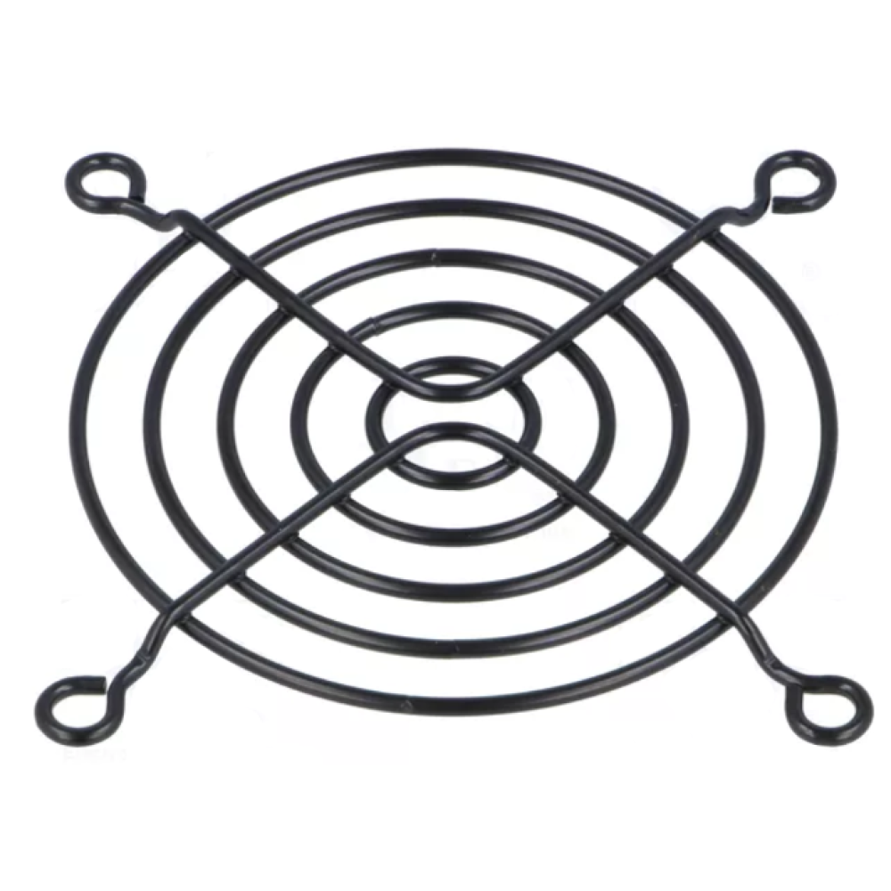 Mrežica za ventilator 80x80, metalna, crna