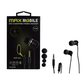 Slušalice mini KV-1373 MP3; 3.5mm + mic. crne