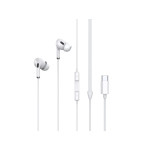 Slušalice mini WE08 MP3 + mic. USB-C; 1,2m bijele 