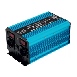 Pretvarač 12VDC/230VAC 2xŠUKO 1000W/2000W sinus
