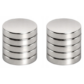 Magnet dugmasti neodimijski; 10x2mm; set 10 kom.