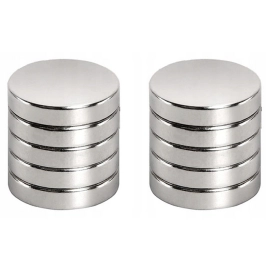 Magnet dugmasti neodimijski; 10x2mm; set 10 kom.