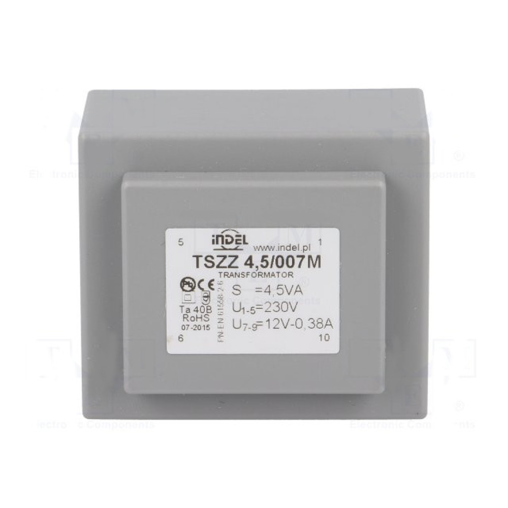 Trafo EI 4,5VA 230V/12V 0,375A EI 38/13.6 izoliran Trafo EI 4,5VA 230V/12V 0,375A EI 38/13.6 izoliran