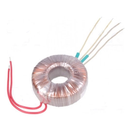 Trafo toroid 80VA 230V/2x12V 2x3,33A + pribor