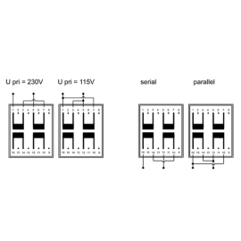 Trafo inkapsulirani 3VA 230V/2x24V 2x0,06A PCB