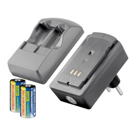 Punjač baterija litij-ion 3V + 2x CR123A 500mAh