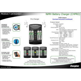 Punjač baterija Ni-Mh Energizer PRO; 4xAA 2000mAh