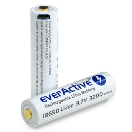 Baterija litij-ion 18650 3,7V 3200mAh microUSB PCB