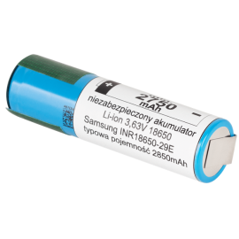 Baterija litij-ion 18650 3,6V 2750mAh+kontakt Sams