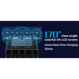 Punjač USB LCD Litij-ion Ni-MH baterija VC4SL Xtar