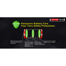 Baterija litij-ion 16340 3,7V 700mAh Klarus USB