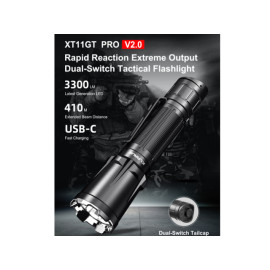 Svjetiljka Klarus XT11GT PRO; ACCU, 3300lm, 410m