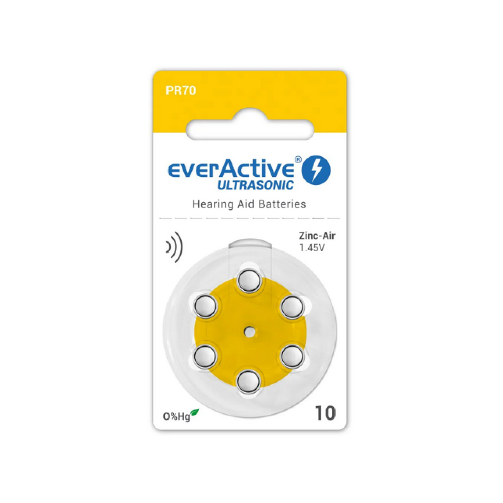 Baterija cink-zrak A10; 1,45V everActive BL6 Baterija cink-zrak A10; 1,45V everActive BL6