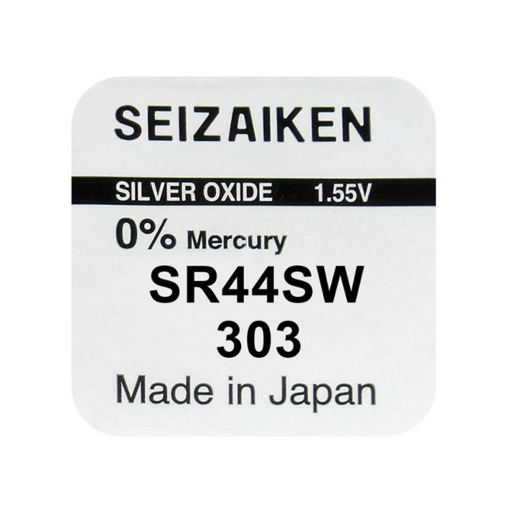 Baterija silver-oxid 303 SR44SW 1,55V Seiko- - - -