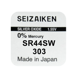Baterija silver-oxid 303 SR44SW 1,55V Seiko- - - -