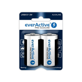 Baterija alkalna LR20 D 1,5V everActive PRO BL2