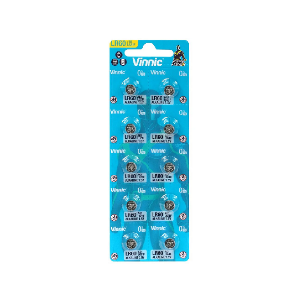 Baterija alkalna AG1 LR621 1,5V Vinnic BL10