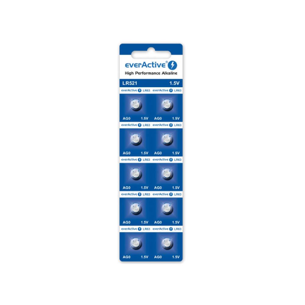Baterija alkalna AG0 LR63 1,5V everActive BL10