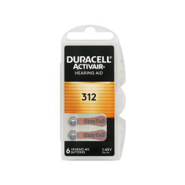 Baterija cink-zrak A312; 1,45V Duracell Activ BL6