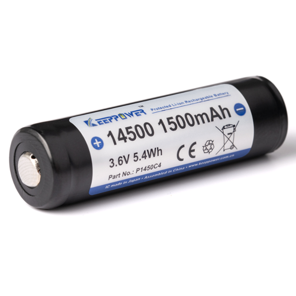 Baterija litij-ion 14500 AA 3,7V 1500mAh PCB Keep.