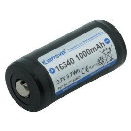 Baterija litij-ion 16340 3,7V 1000mAh PCB Keeppowe
