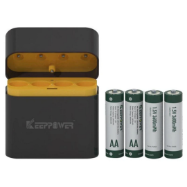 Punjač baterija Keeppowe I4 + 4x1,5V AA litij-ion