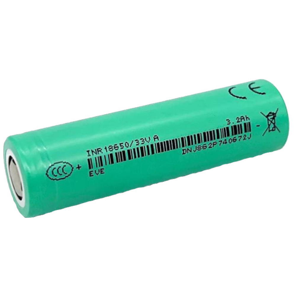 Baterija litij-ion 18650 3,6V 3300mAh 10A Eve