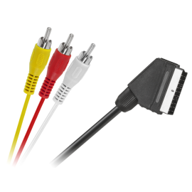 Kabel SCART / činčx3 muški 1,5m