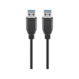 Kabel USB 3.0 A muški / A muški; 1,8m crni