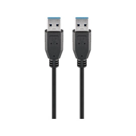Kabel USB 3.0 A muški / A muški; 1,8m crni