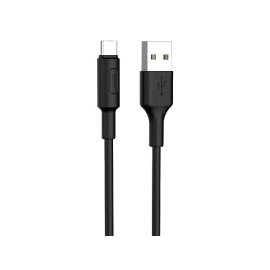 Kabel USB 2.0 A muški / USB-C X25; 1m; crni