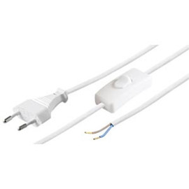 Kabel EURO s prekidačem 1,5m; bijeli