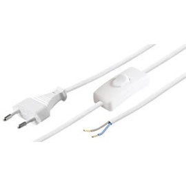 Kabel EURO s prekidačem 1,5m; bijeli