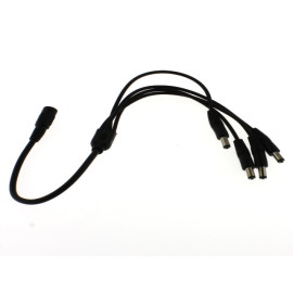 Kabel DC 5,5x2,1 4x muški / ženski; 0,4m