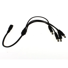 Kabel DC 5,5x2,1 4x muški / ženski; 0,4m