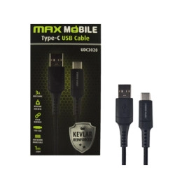 Kabel USB A muški / Micro-B muški; 2,4A kevlar 1m