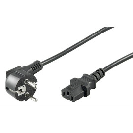 Kabel ŠUKO kutni / IEC C13 ravni 3x1mm2 crni 5m