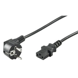 Kabel ŠUKO kutni / IEC C13 ravni 3x1mm2 crni 5m
