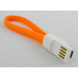 Kabel USB 2.0 A muški / Micro-B muški; 0,2m FLAT- 
