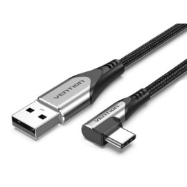 Kabel USB 2.0 A muški / USB-C kutni 90° 3A 1,5m