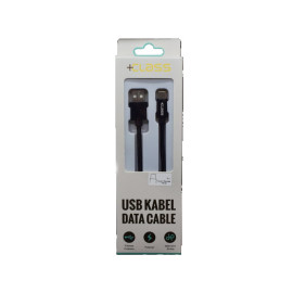 Kabel USB 2.0 A muški / USB-C; 3m; crni